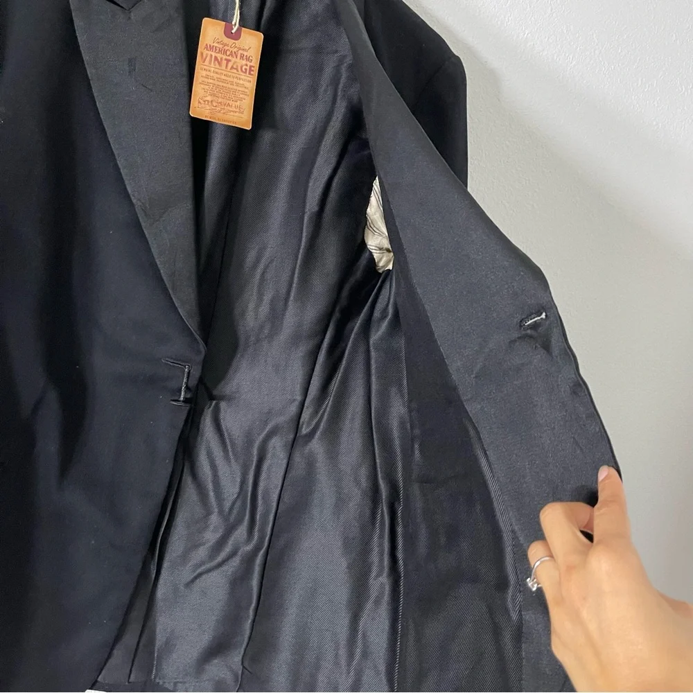 American Rag Vintage Black Men's Blazer Size M - Picture 5 of 7